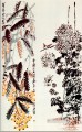 Qi Baishi chrysanthemum and loquat traditional China
